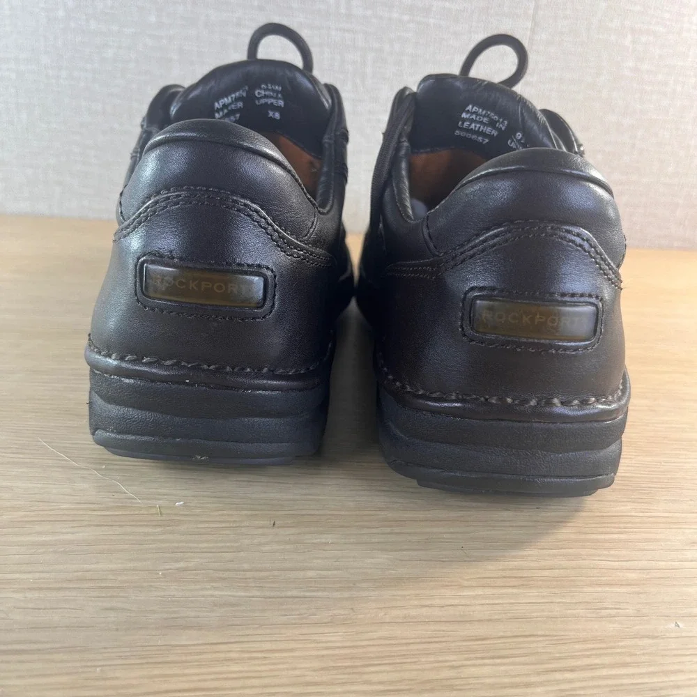 Rockport Mens APM75013 Brown Leather Powered by DMX Walking Shoes 9.5 W